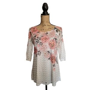 Brittany Black Medium Floral Blouse